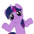 Shrugpony - Twilight Sparkle (Transparent)