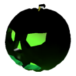 Eerie Pumpkin Head