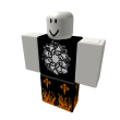 ninja robes with orange flames (pants),,