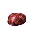 Red Plaid Golf Cap