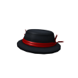 Red Ribbon Banded Cap