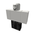 [S] Black Jeans w/ White Check'd Belt
