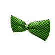 Neon Green Checkered Bow Tie