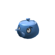 Blue teapot of confidence
