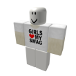 GIRLS HEART MY SWAG (arctic fox edition)