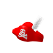 Red Pirate Captain's Hat