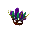 Red Mardi Gras Mask