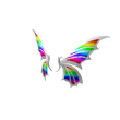 Rainbow Cloudy Faerie Wings
