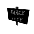 March 18th Sign