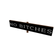 NO BITCHES Sign