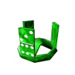 Green Sparkle Time Domino Crown