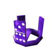 Purple Sparkle Time Domino Crown