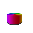 Retro Weekend Rainbow Tin Pot