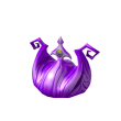 Neon Purple Crazy Crown
