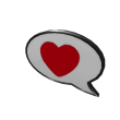 Speech Bubble- Heart!