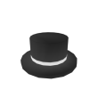 White Banded Top Hat