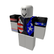 [S] Patriotic Shirt Vest - Black