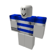 [S] Wide-Striped Tee Shirt - White & Blue