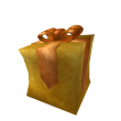 Opened Glowing Gold Gift of Superuser