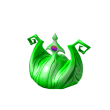 Neon Green Crazy Crown