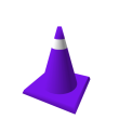 Purple Traffic Cone