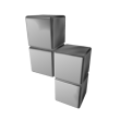 Silver Tetramino of Accomplishment