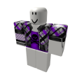 [S] Black, White, & Purple Plaid Punkette Jacket