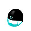 Cyan Football Helmet