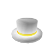 Gold and White Top Hat