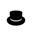 Black and Silver Top Hat