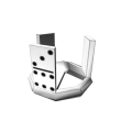 Silver Domino Crown