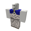 Blue Cape with White Tunic bottom