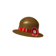 Red Flowered Cloche